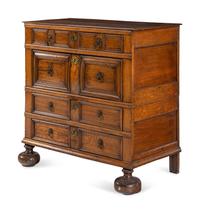 A Charles II Oak Chest of Drawers
