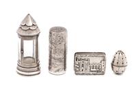 A Group of Four Silver Scent Articles