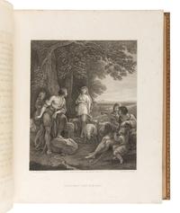 [BIBLE, in English] -- [THE MACKLIN BIBLE]. The Old [and New] Testament, embellished with Engravings, from Pictures and Designs by the Most Eminent English Artists . London: Thomas Bensley for Thomas Macklin, 1800.
