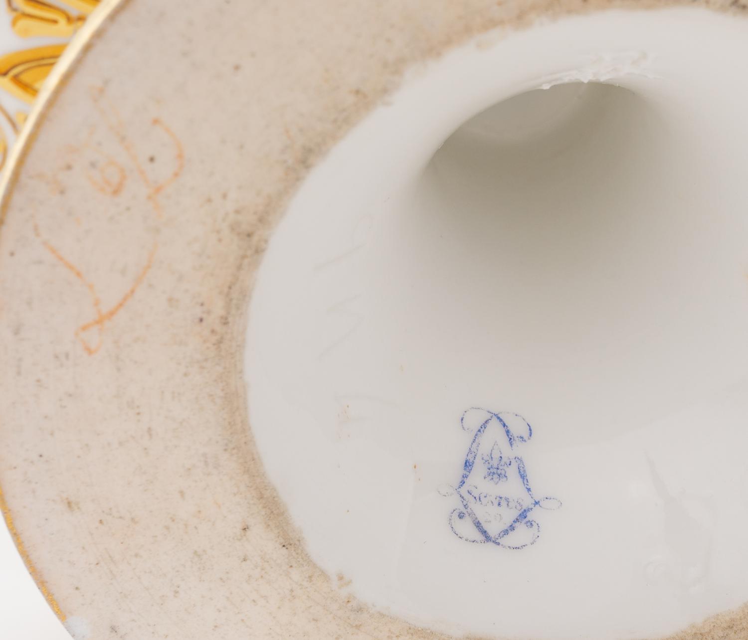 A Sèvres Porcelain Footed Bowl ( Coupe à Bouillon Hémisphérique )