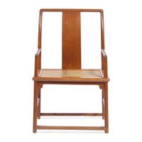 A Chinese Huanghuali Official's Armchair, Nanguanmaoyi, 18th/19th Century 清中期 黃花梨南官帽椅