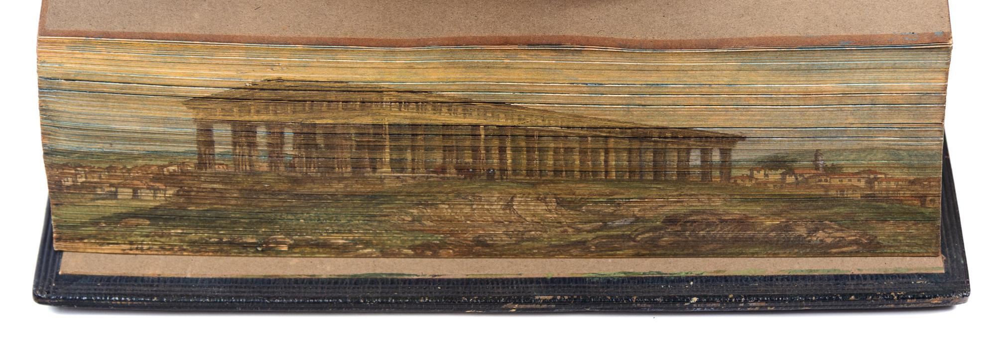 [FORE-EDGE PAINTING]. Analecta veterum poetarum Graecorum. Richard Brunck, editor. Strasbourg: Heitz for Bauer and Treuttel, [1772-1776