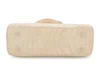 Nancy Gonzalez White Crocodile Frame Bag, 2000s