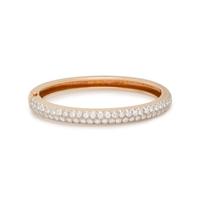 YELLOW GOLD AND DIAMOND BANGLE BRACELET