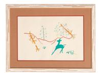 untitled, deer in a storm