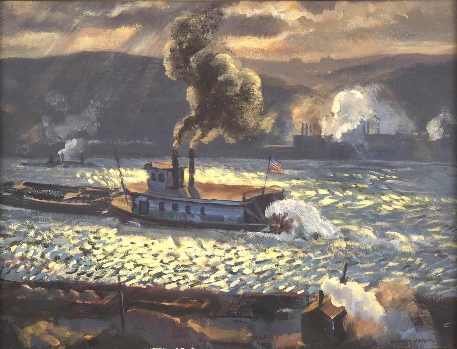Industrial River Scene