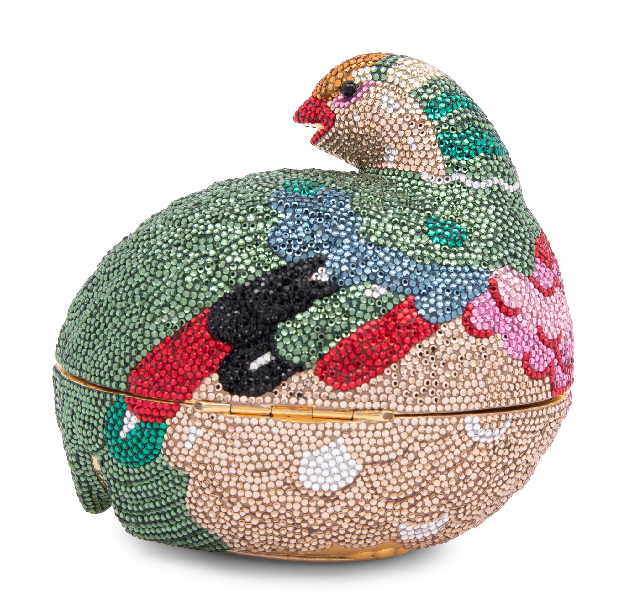 Judith Leiber Grouse Shaped Minaudière