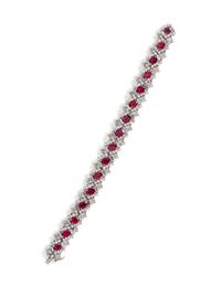 RUBY AND DIAMOND BRACELET