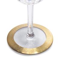 A Saint-Louis Gilt Decorated Cut Glass Stemware Service