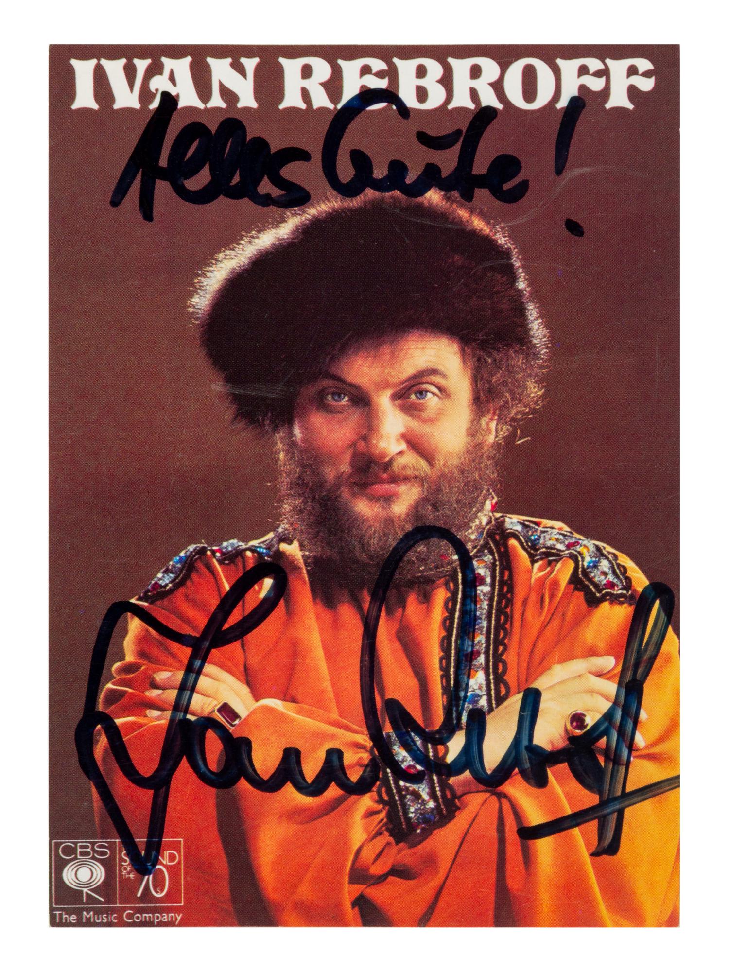 [20TH-CENTURY OPERA SINGERS]. A group of 6 signed photographs or photographic postcards of opera singers from the 1970s-1990s, comprising images of: