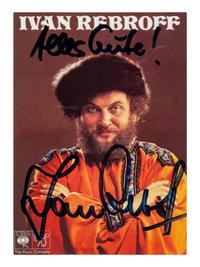 [20TH-CENTURY OPERA SINGERS]. A group of 6 signed photographs or photographic postcards of opera singers from the 1970s-1990s, comprising images of:
