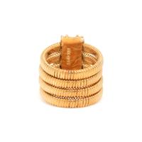 SEIDENGANG, YELLOW GOLD AND DIAMOND HAREM RING