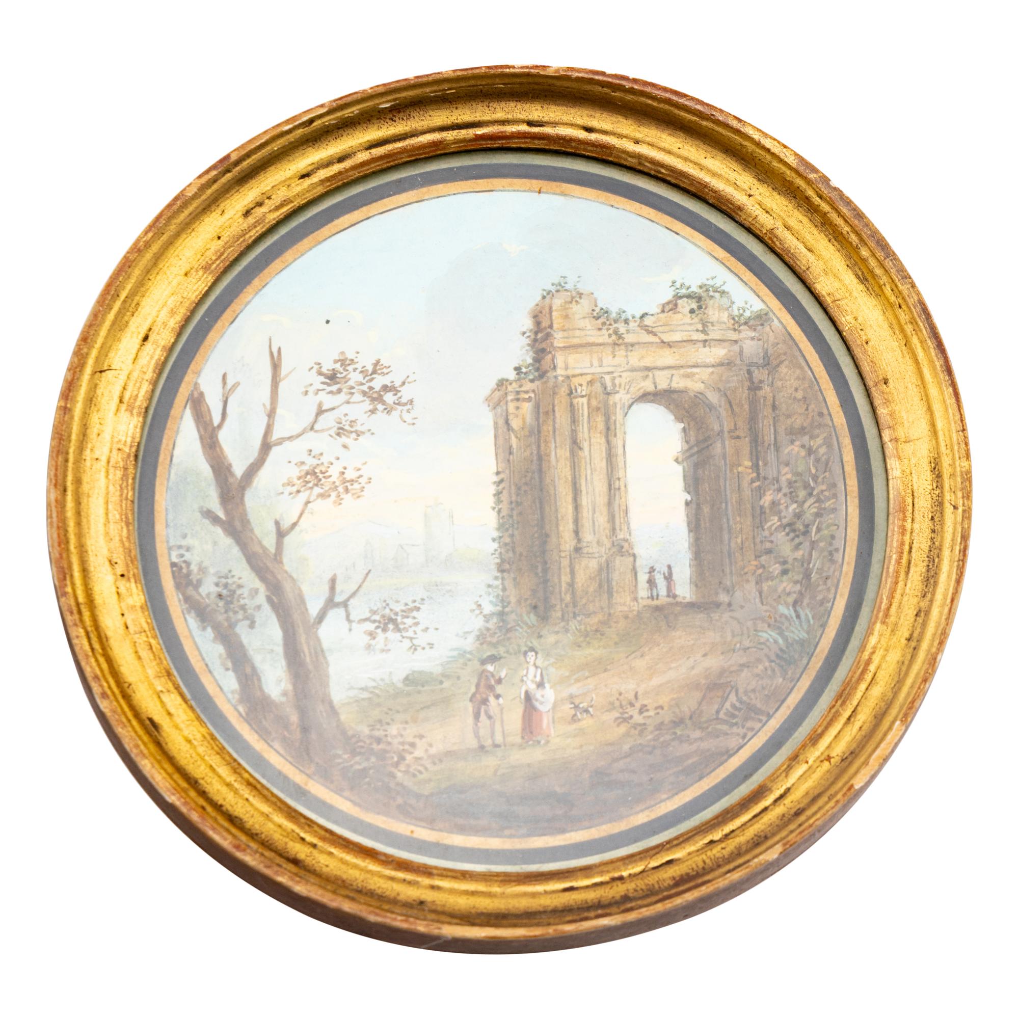 Landscapes with Ruins (a pair of works)