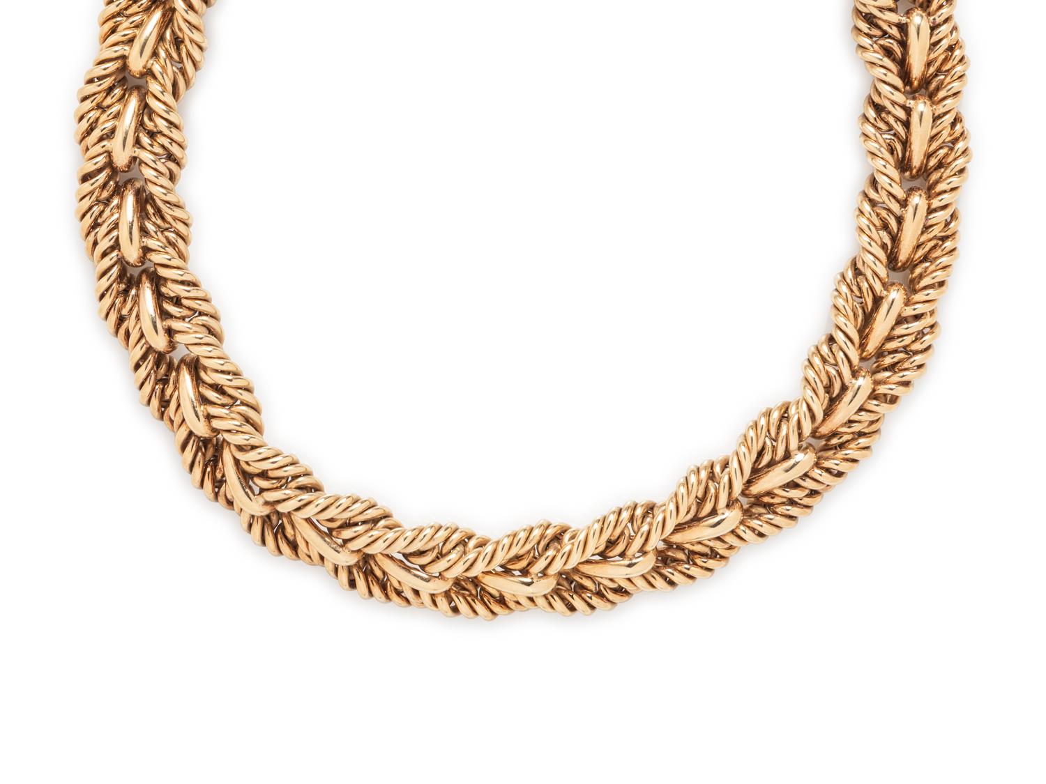 TIFFANY & CO., YELLOW GOLD NECKLACE