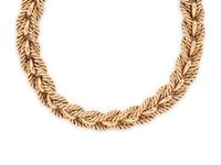 TIFFANY & CO., YELLOW GOLD NECKLACE