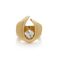 OLD EUROPEAN CUT DIAMOND AND YELLOW GOLD RING