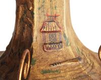 A Chinoiserie tole painted chandelier, 20th / 21st century