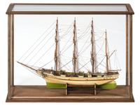 A Painted Wood Cased Scale Model of the Albatross