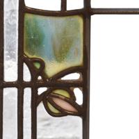 A Pair of George Maher Windows from the Morse House, Glencoe, IL. 16.5" W x 1.5" D x 35.5" H — United States, 1906