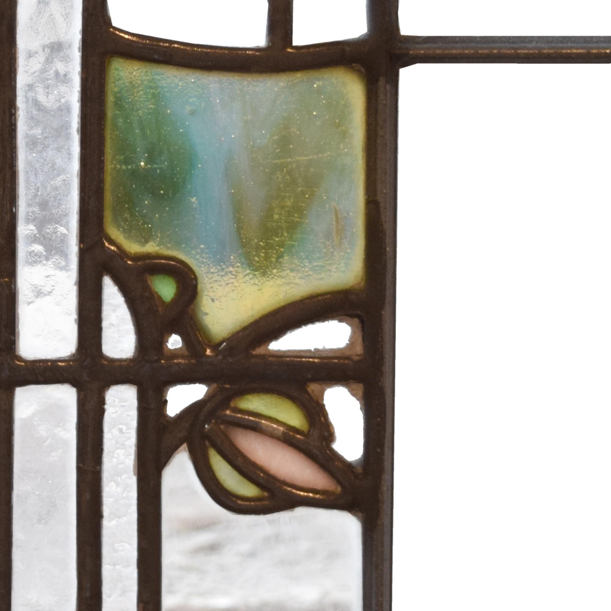 A Pair of George Maher Windows from the Morse House, Glencoe, IL. 16.5" W x 1.5" D x 35.5" H — United States, 1906