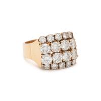 YELLOW GOLD AND DIAMOND RING