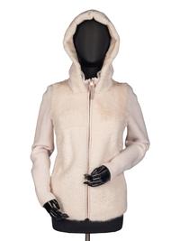 Gorski Knitted Mink and Cashmere Zip-Front Jacket