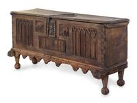 A French Gothic Carved Walnut Chest