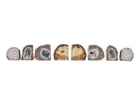Four Pairs of Geode Bookends
