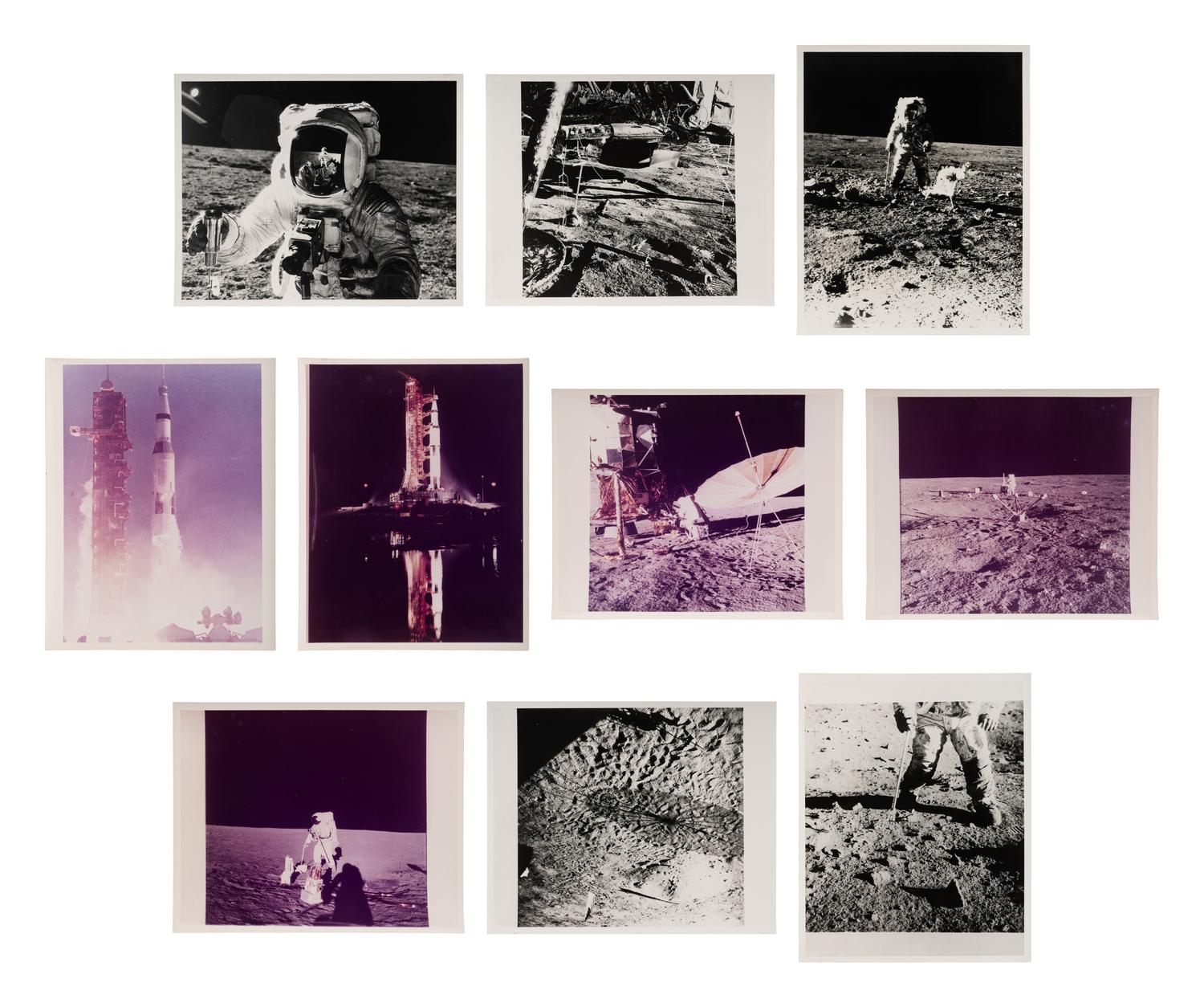 [NASA]. A group of 11 photographs related to the Apollo 12 mission. 1969.