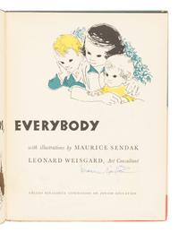 SENDAK, Maurice (1928-2012). Good Shabbos, Everybody . New York: United Synagogue Commission on Jewish Education, 1951.