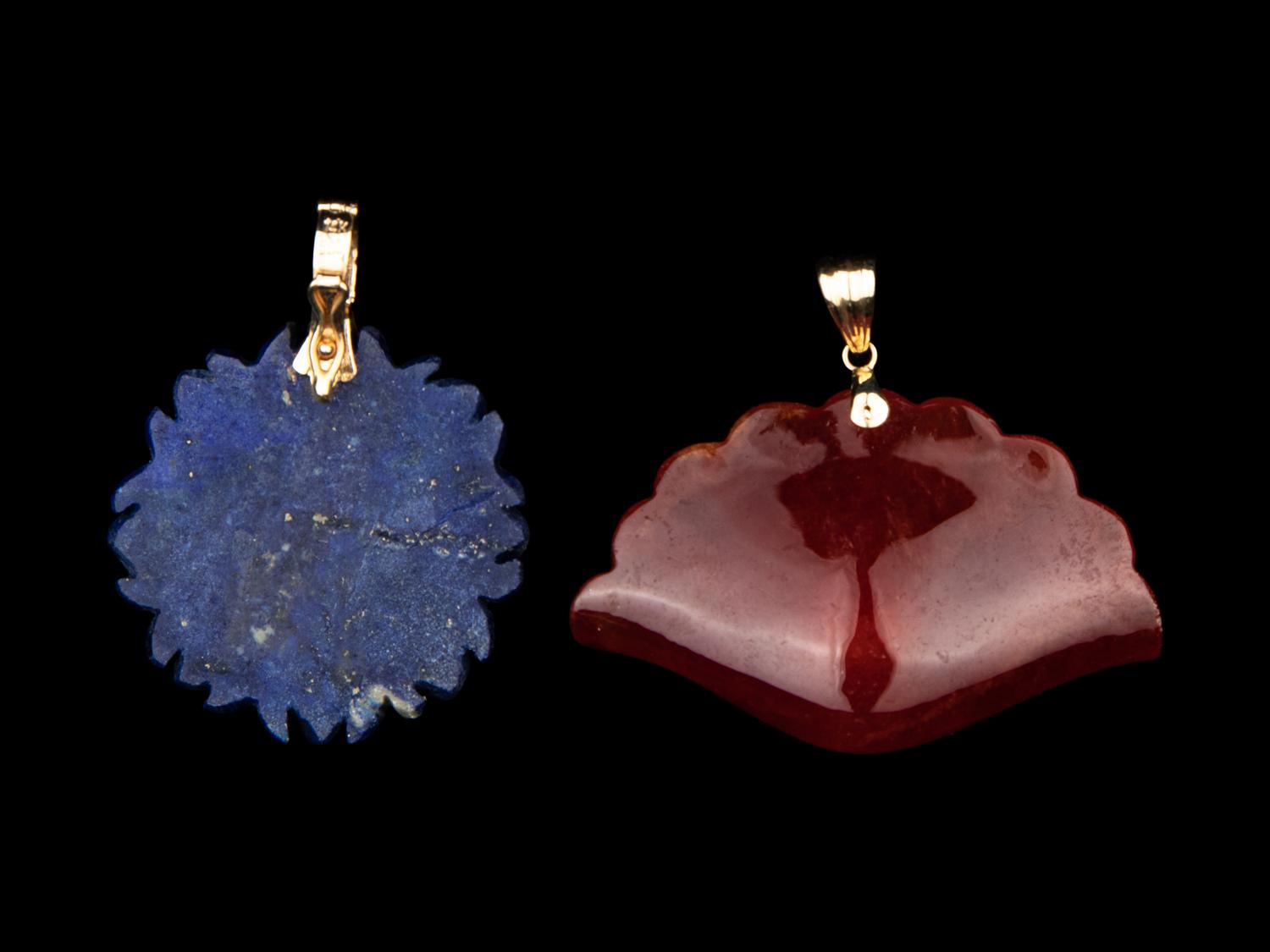 Two Hardstone Pendants