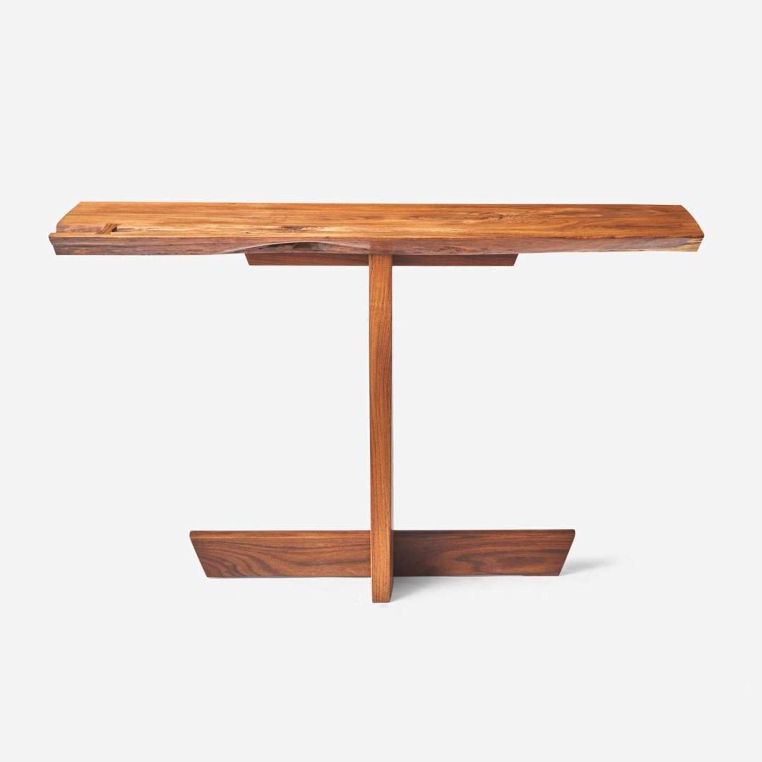 Mira Nakashima (American, b. 1942) Special "Greenrock" Console Table, George Nakashima Woodworker, New Hope, Pennsylvania, 2007