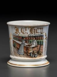 A Pharmacist's Porcelain Occupational Shaving Mug