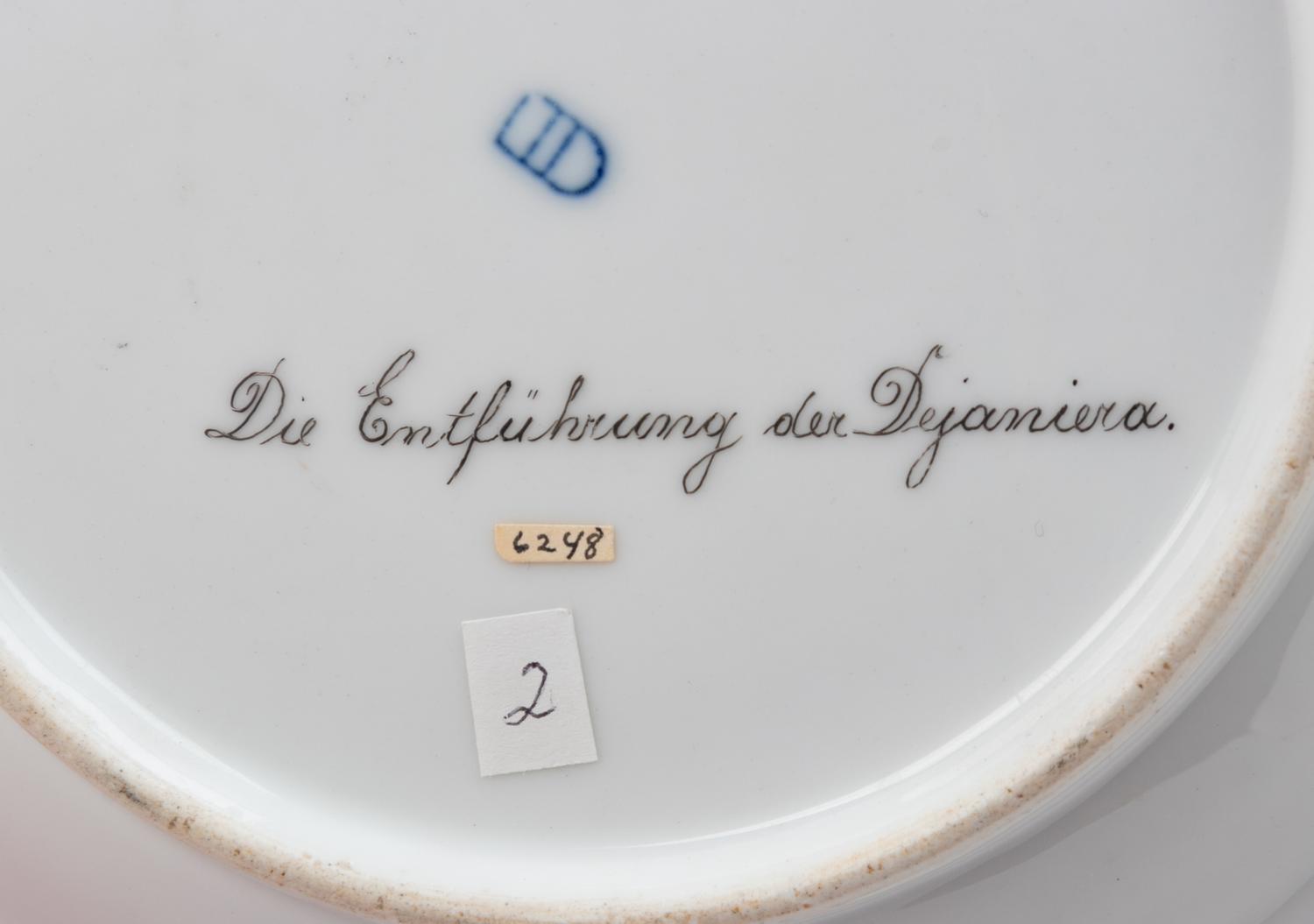 A Vienna Painted and Parcel Gilt Porcelain Cabinet Plate