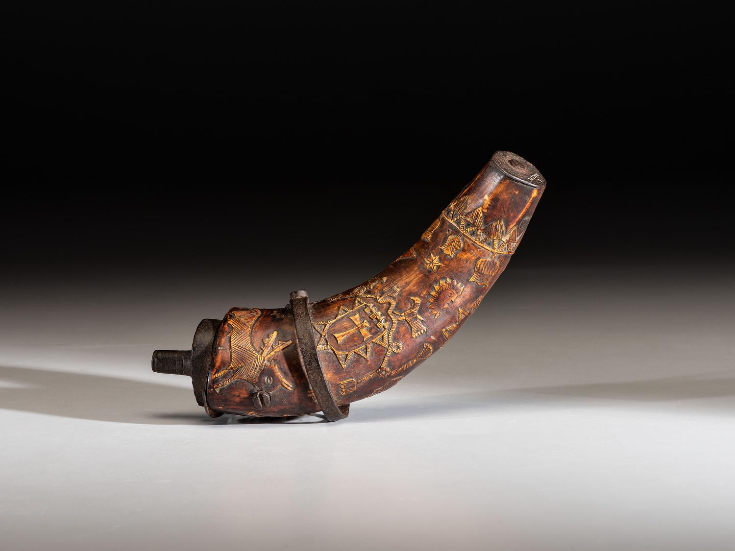 Early Spanish Powder Horn