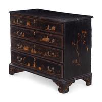 A George III Chinoiserie Decorated Chest of Drawers