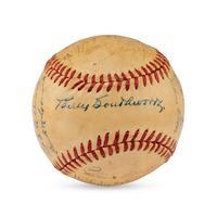 A 1948 Boston Braves Team Signed Autograph Baseball Including Billy Southworth (Beckett Authentication Services)