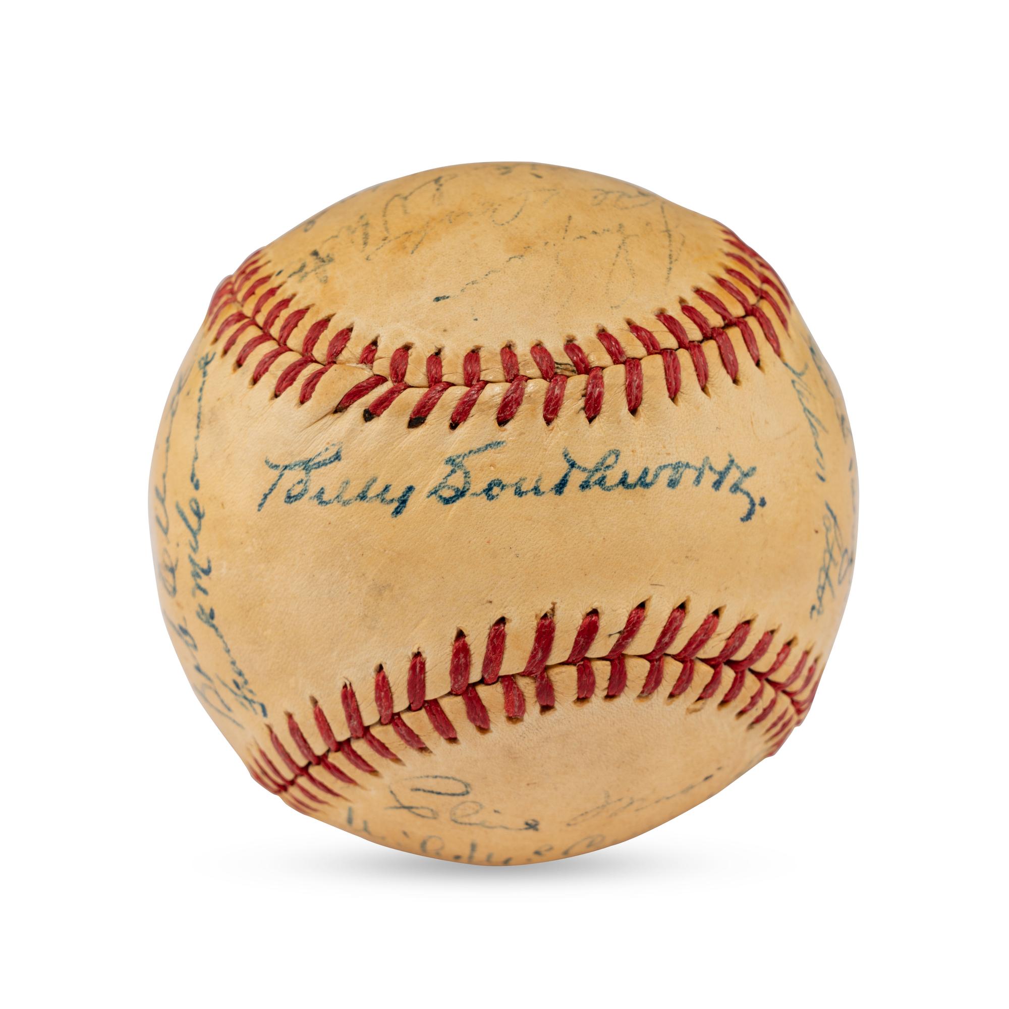 A 1948 Boston Braves Team Signed Autograph Baseball Including Billy Southworth (Beckett Authentication Services)