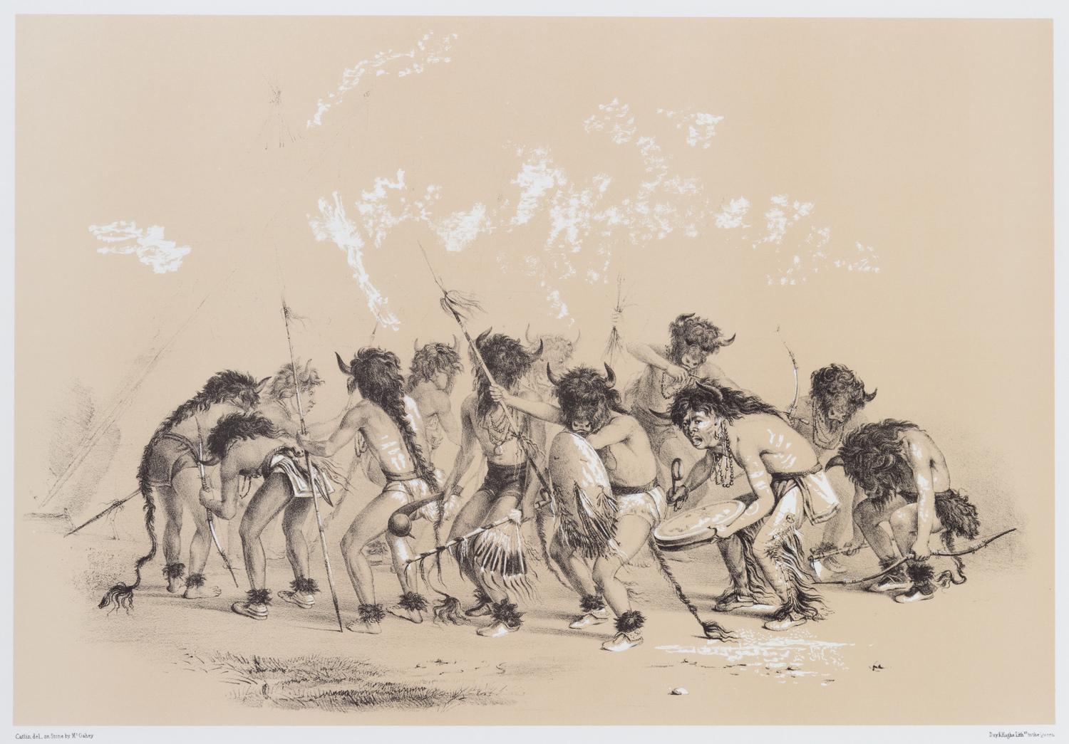 CATLIN, GEORGE, after. Four reproduction sepia-toned prints from The North American Indian Portfolio, 1848.