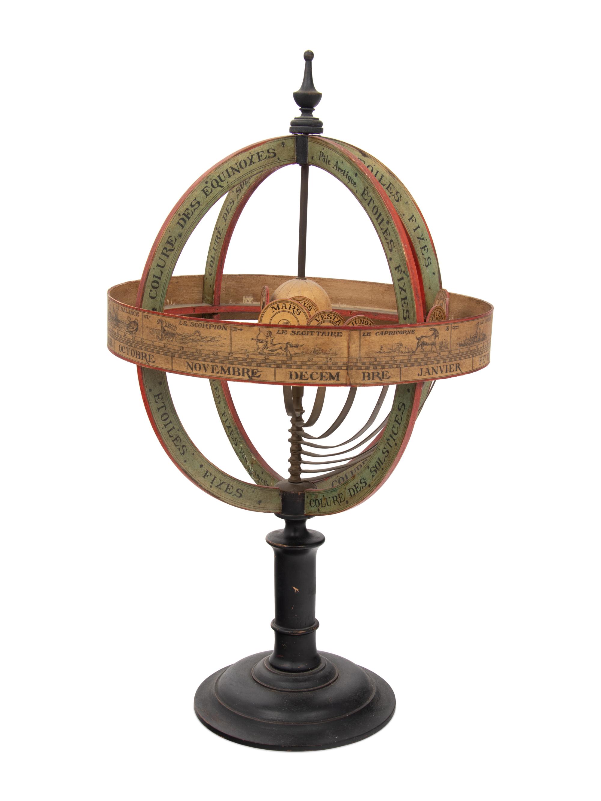 A French Copernican Armillary Sphere with Internal Orrery