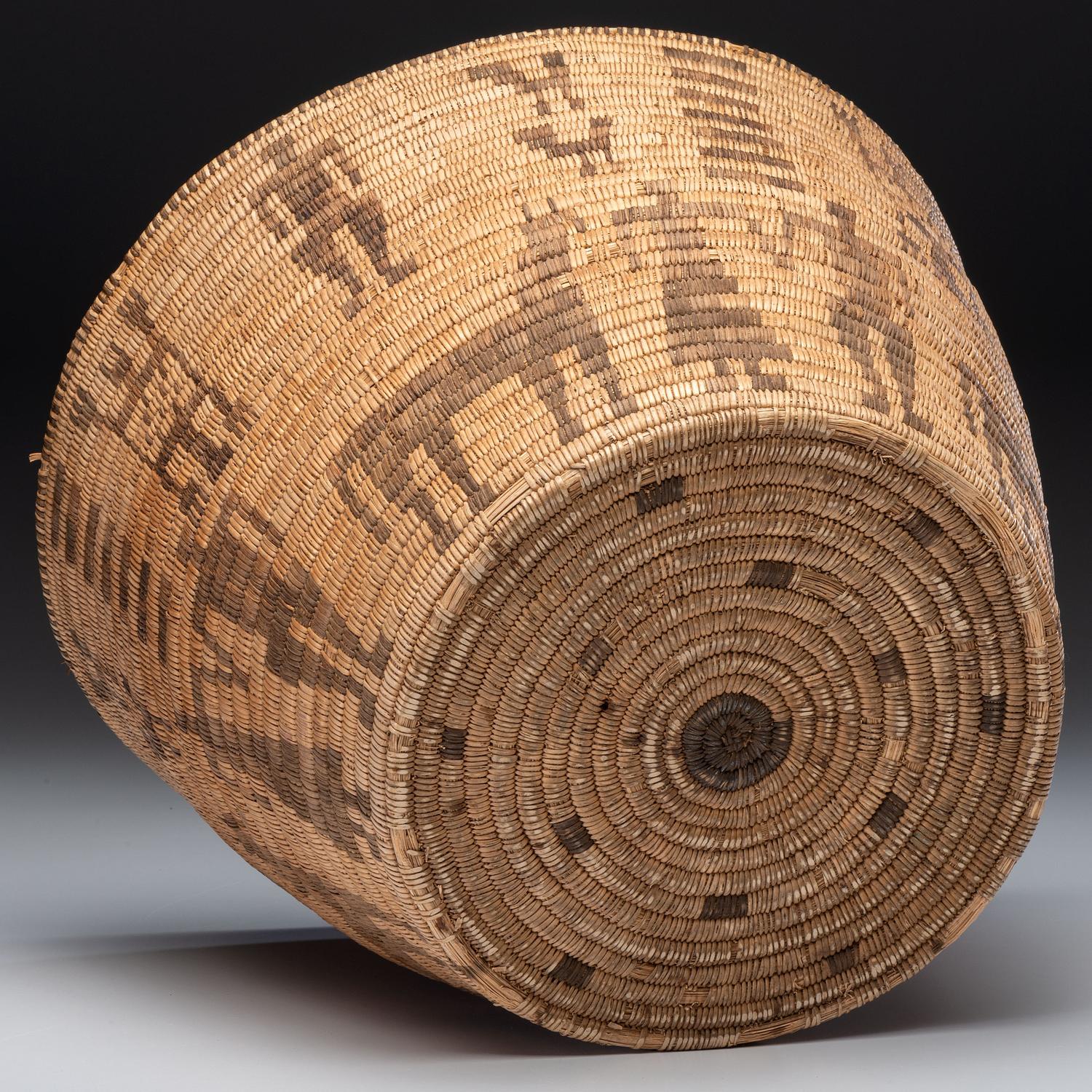 Akimel O'odham Basketry Olla, with Figures