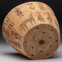 Akimel O'odham Basketry Olla, with Figures