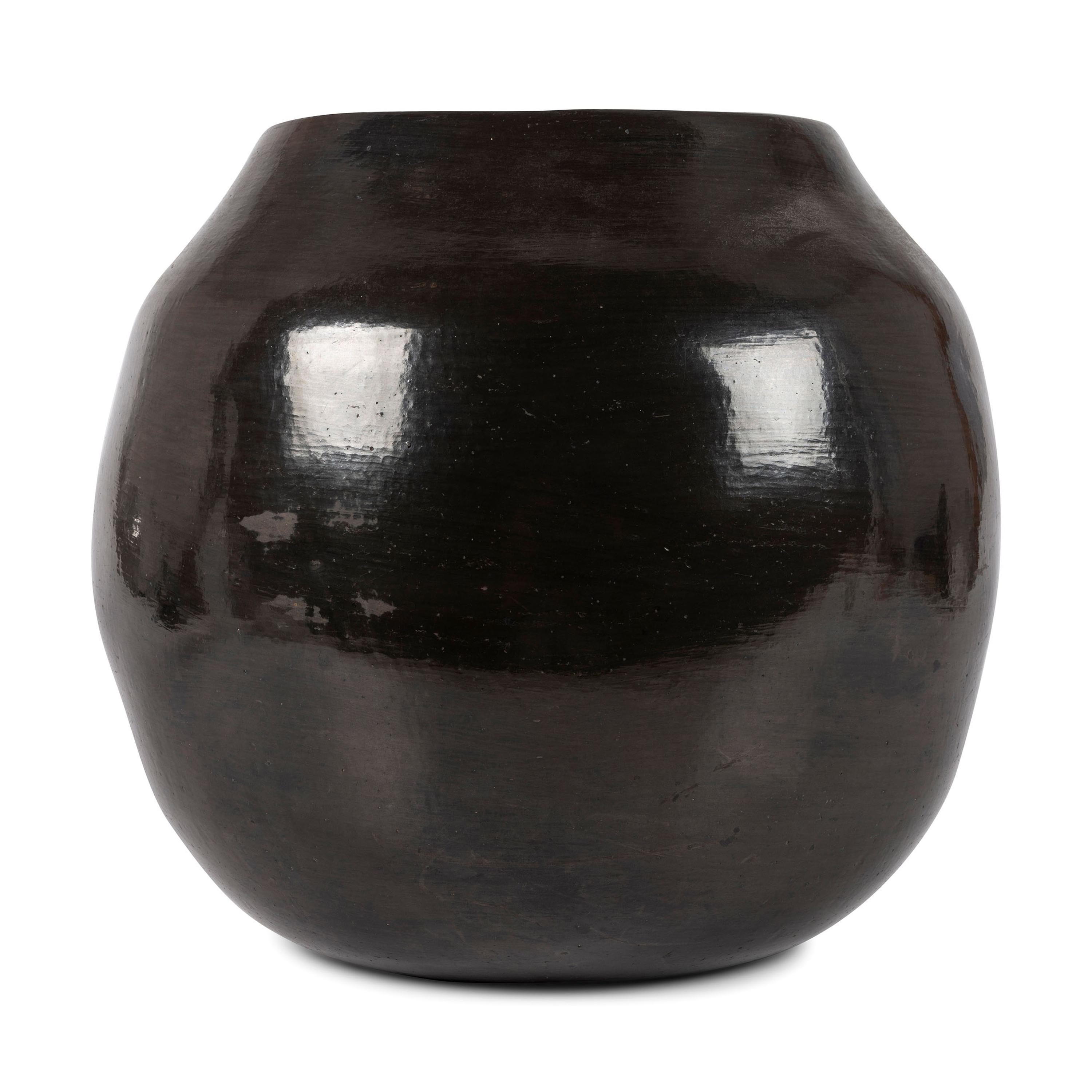 Blackware Pottery Storage Jar