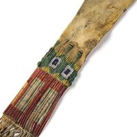 Sioux Beaded Hide Tobacco Bag