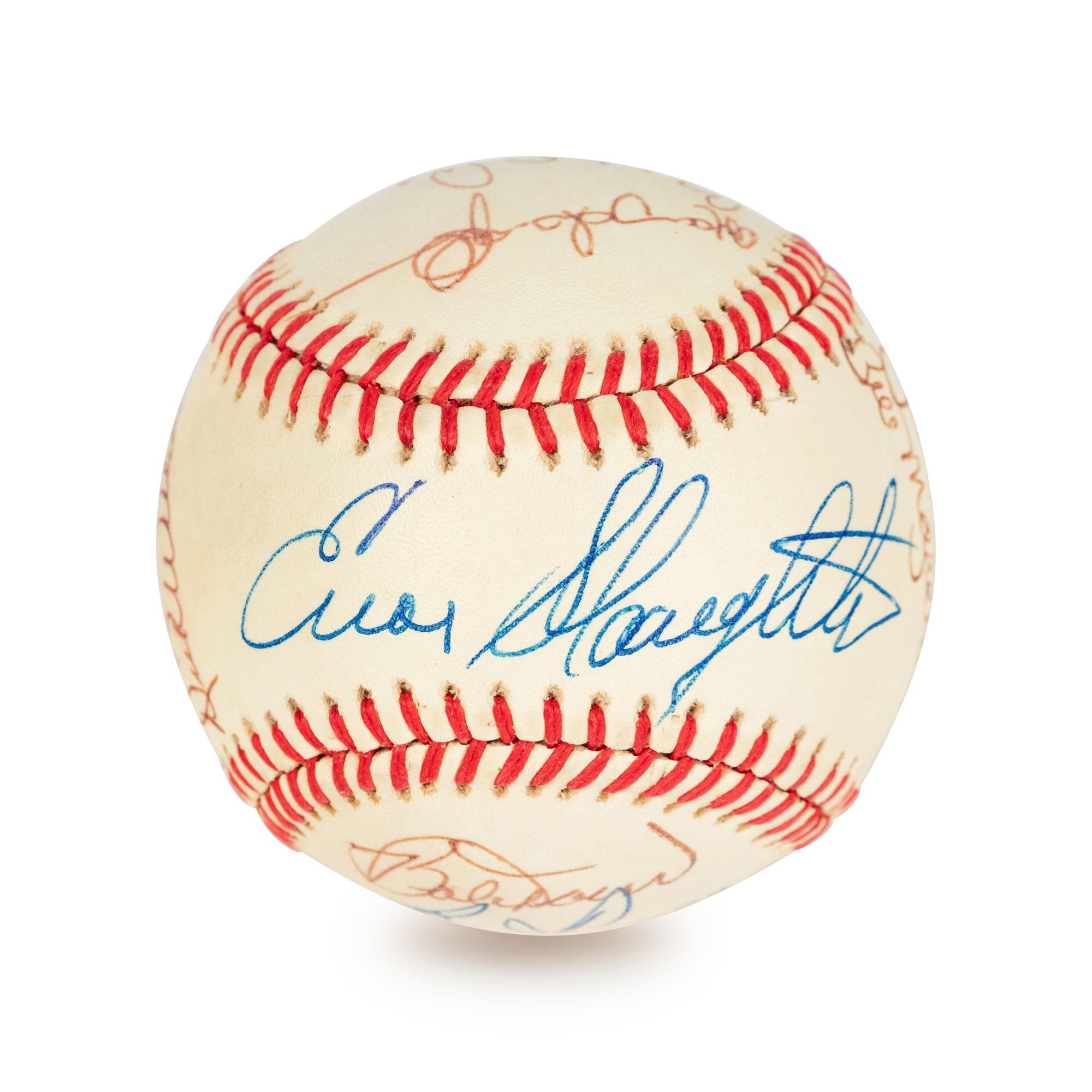 A Multi Signed Hall of Famer and Notables Autograph Baseball (Beckett Authentication Services BAS Certified)