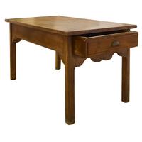 A Walnut Baker's Table 55.25" W x 31.25" D x 30.5" H — France, 19th Century
