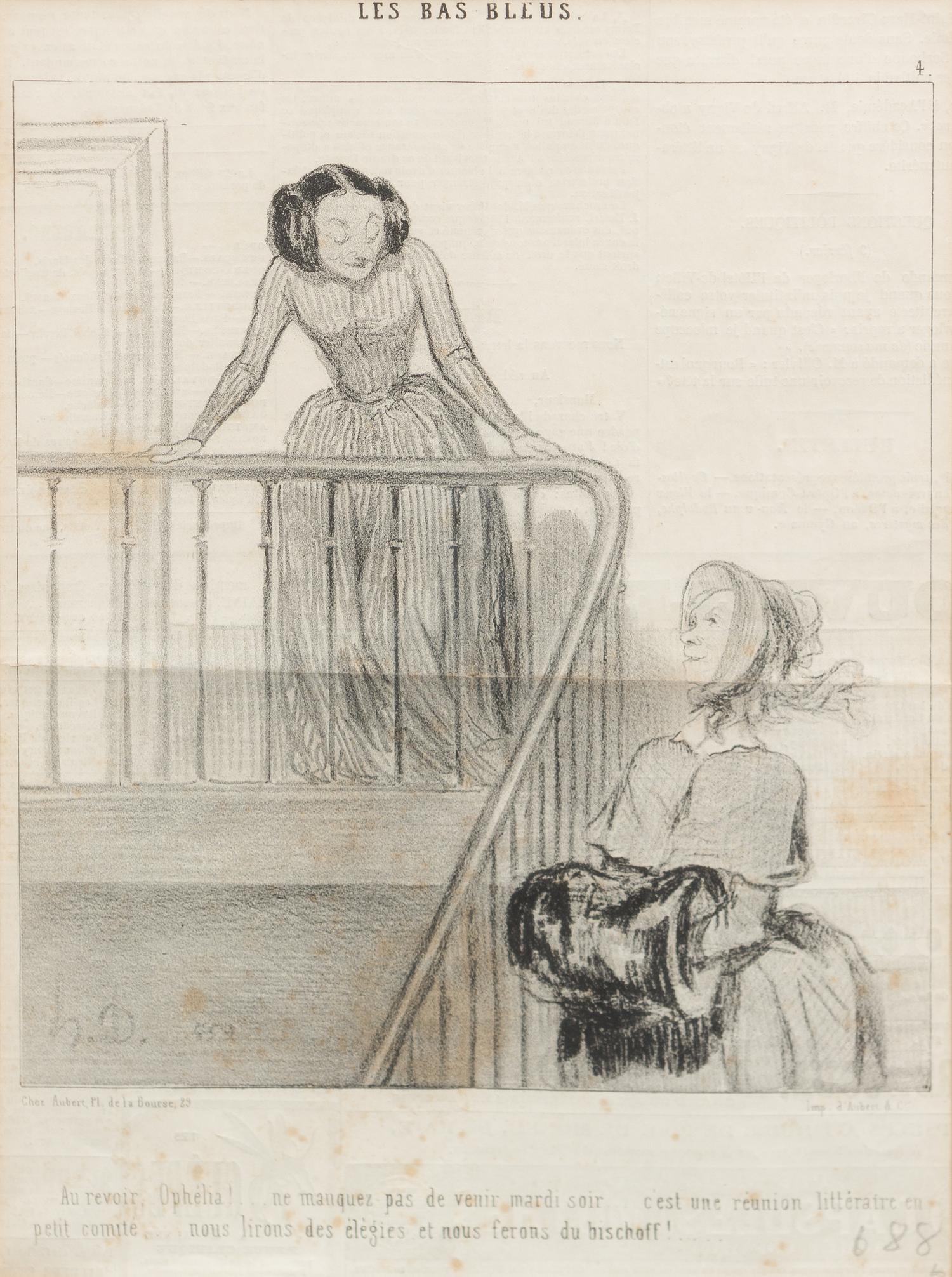 Honore Daumier, (French, 1808-1879), Soyez Tranquille Bourgeois, Les Beaux Jours de la Vie, and Les Bas Bleus