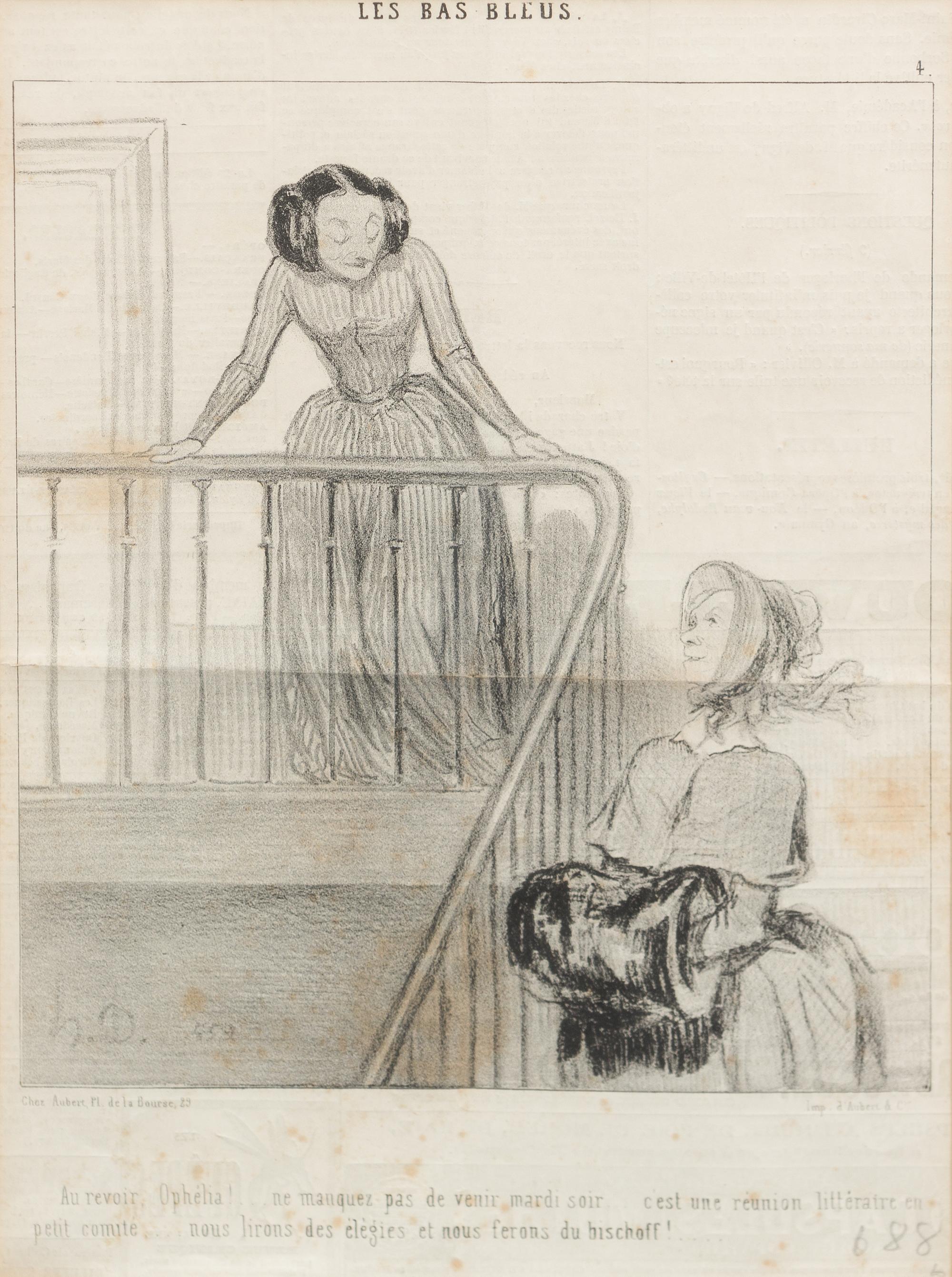Honore Daumier, (French, 1808-1879), Soyez Tranquille Bourgeois, Les Beaux Jours de la Vie, and Les Bas Bleus