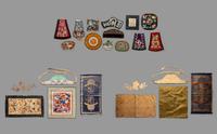 22 Chinese Embroidered Silk Textiles