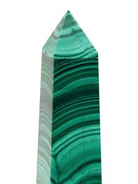 A Pair of Italian Gilt Bronze Mounted and Malachite Veneered Obelisks